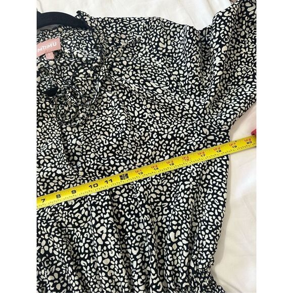 Show Me Your Mumu Tatum Mini Dress - Size S Black and White - Picture 4 of 9